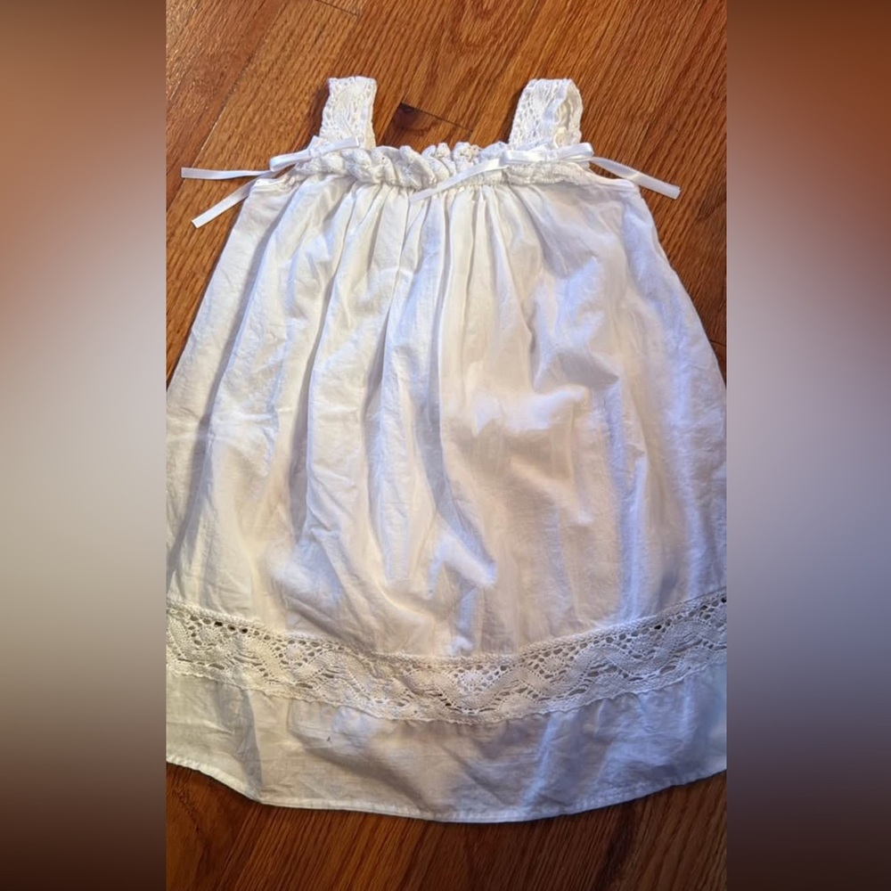 Vintage Bella Luna White Baby Girl Dress